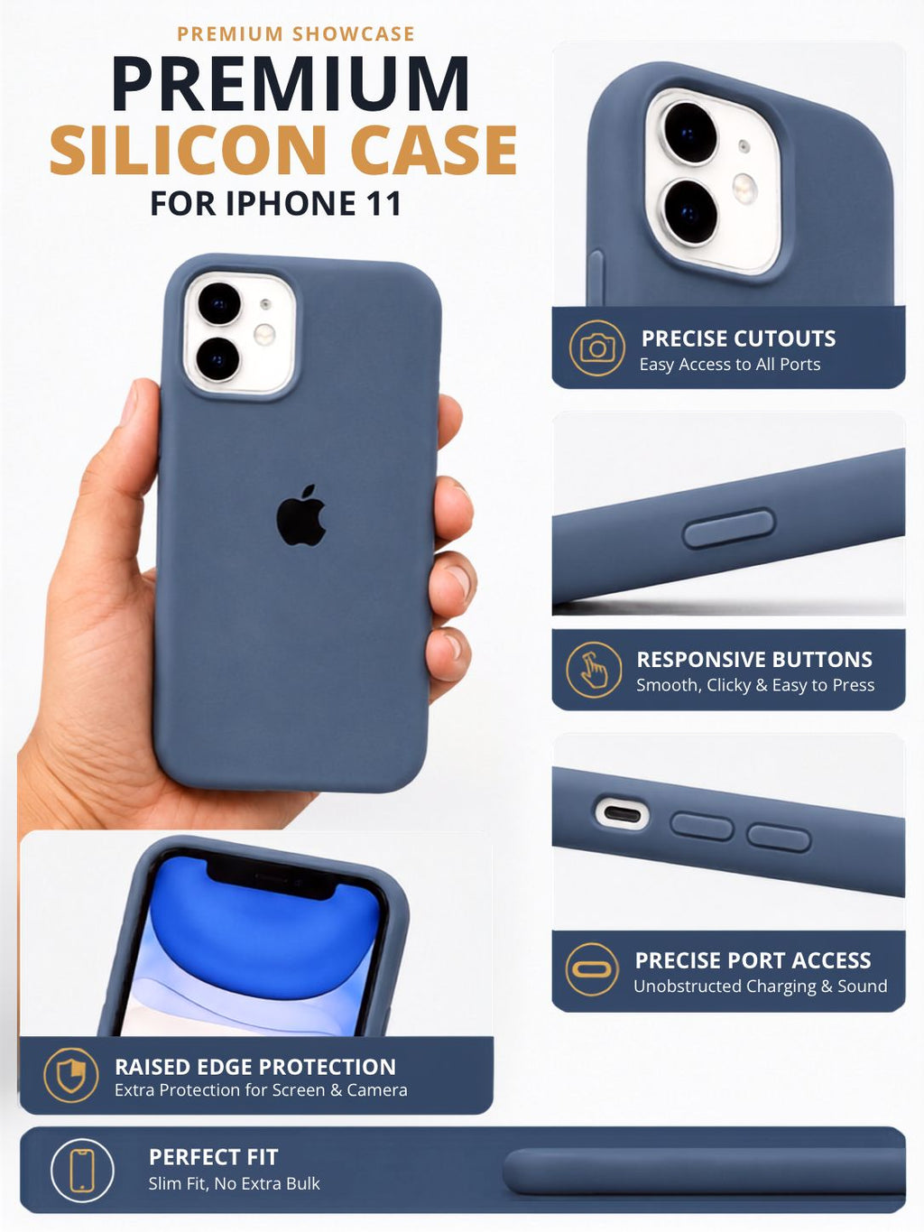 iPhone 11 Silicone Case – Stylish Protective Back Cover