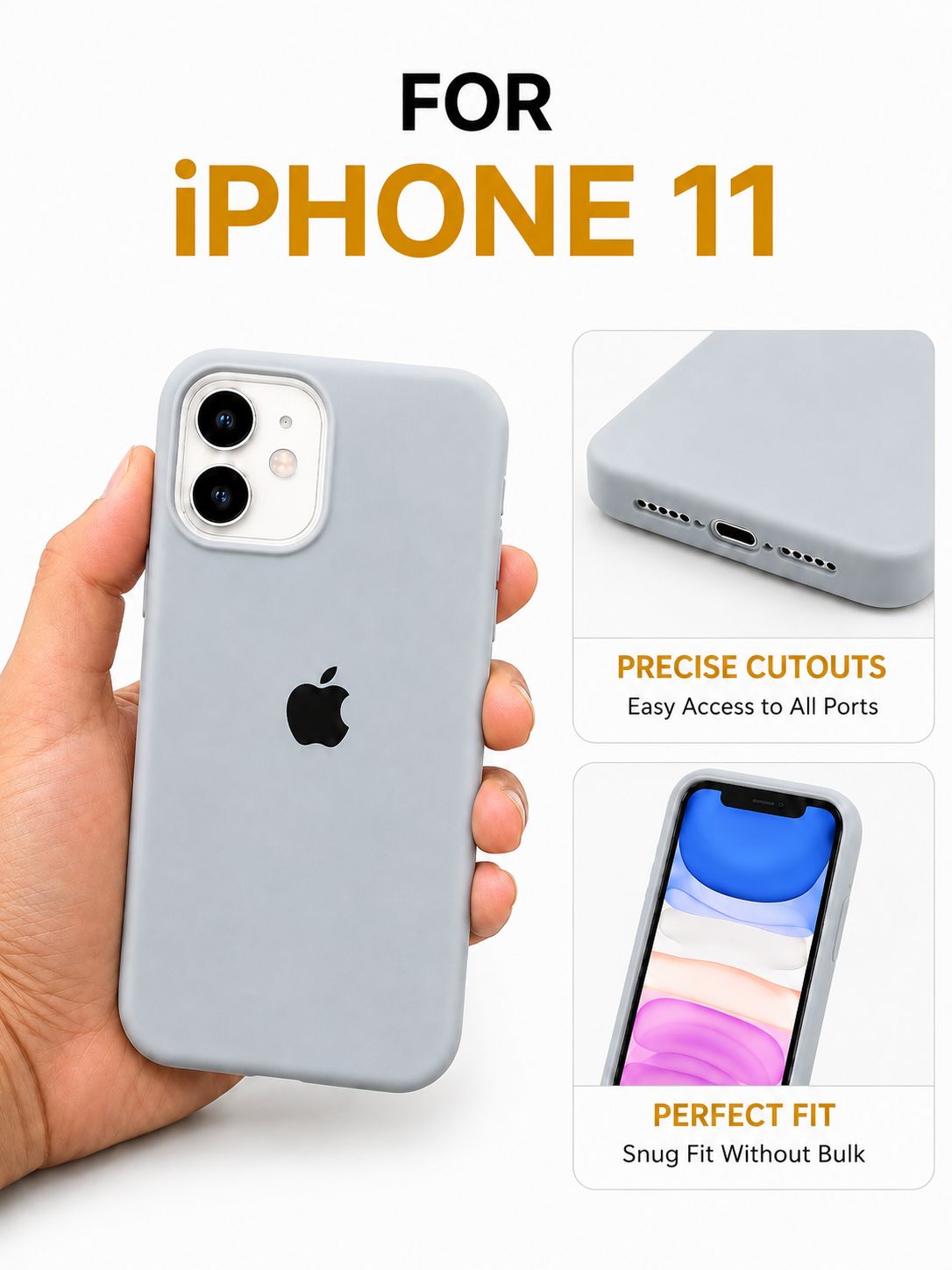 iPhone 11 Silicone Case – Stylish Protective Back Cover