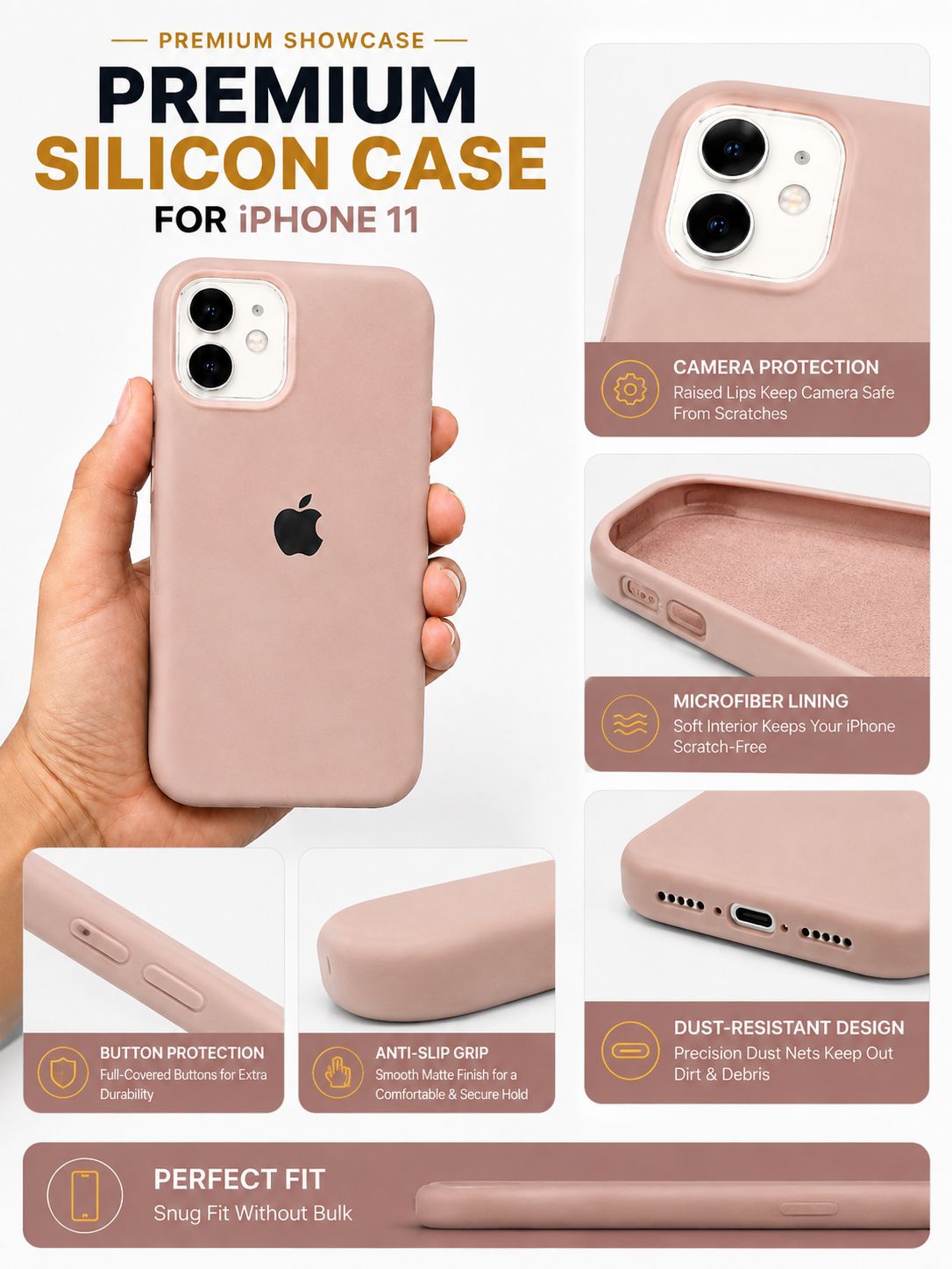 iPhone 11 Silicone Case – Stylish Protective Back Cover