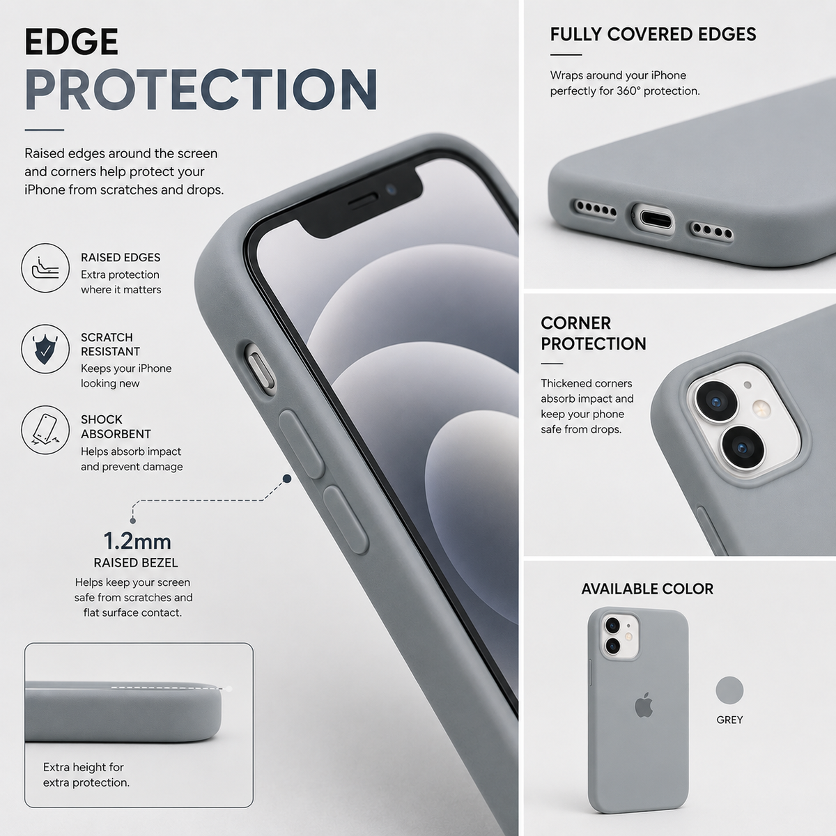iPhone 12 Silicone Case – Stylish Protective Back Cover