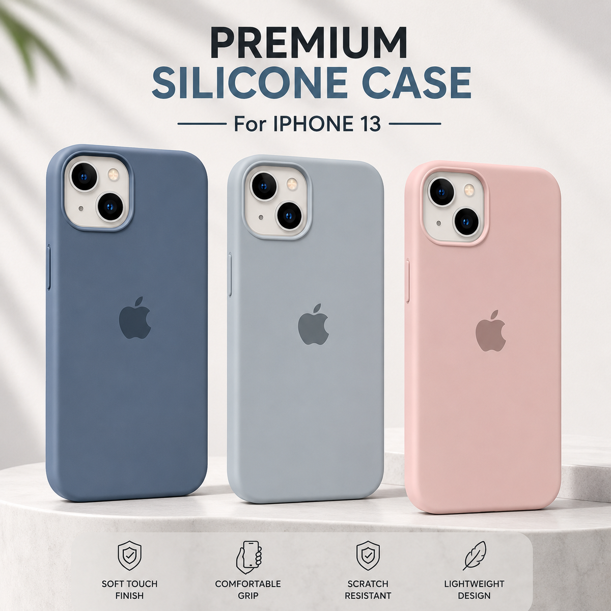 iPhone 13 Silicone Case – Stylish Protective Back Cover