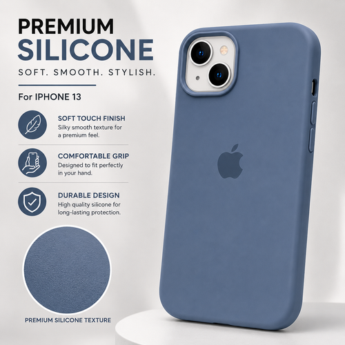 iPhone 13 Silicone Case – Stylish Protective Back Cover