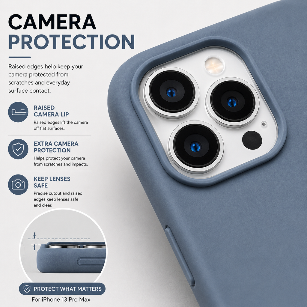 iPhone 13 Pro Max Silicone Case – Stylish Protective Back Cover