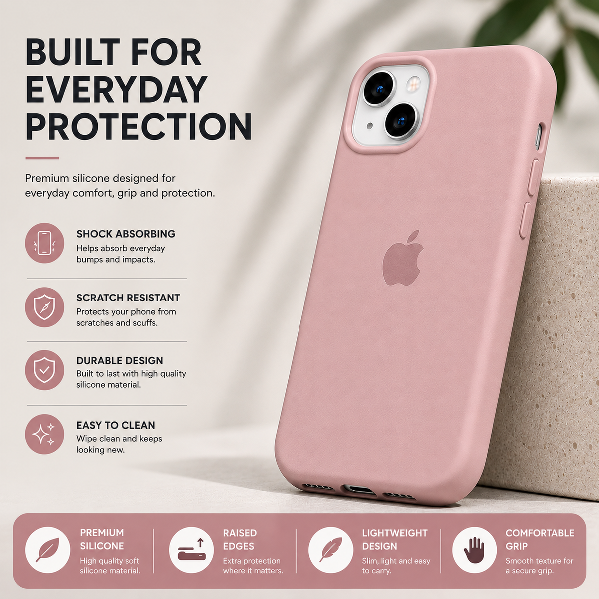 iPhone 14 Silicone Case – Stylish Protective Back Cover