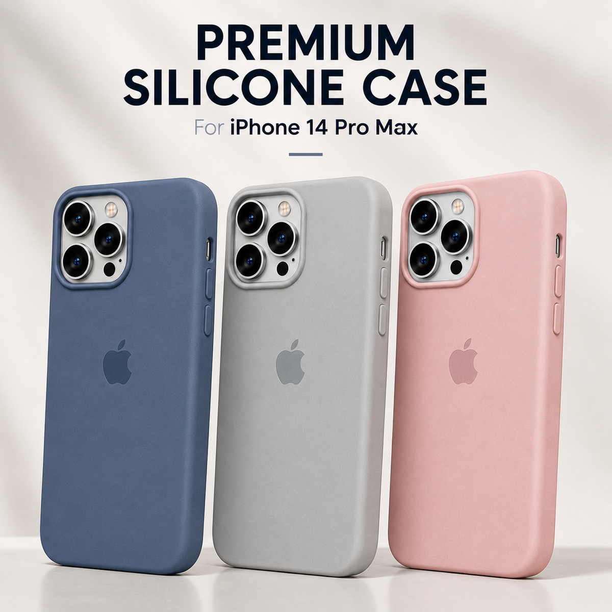iPhone 14 Pro Max Silicone Case – Stylish Protective Back Cover