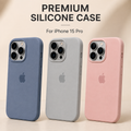 iPhone 15 Pro Silicone Case – Stylish Protective Back Cover