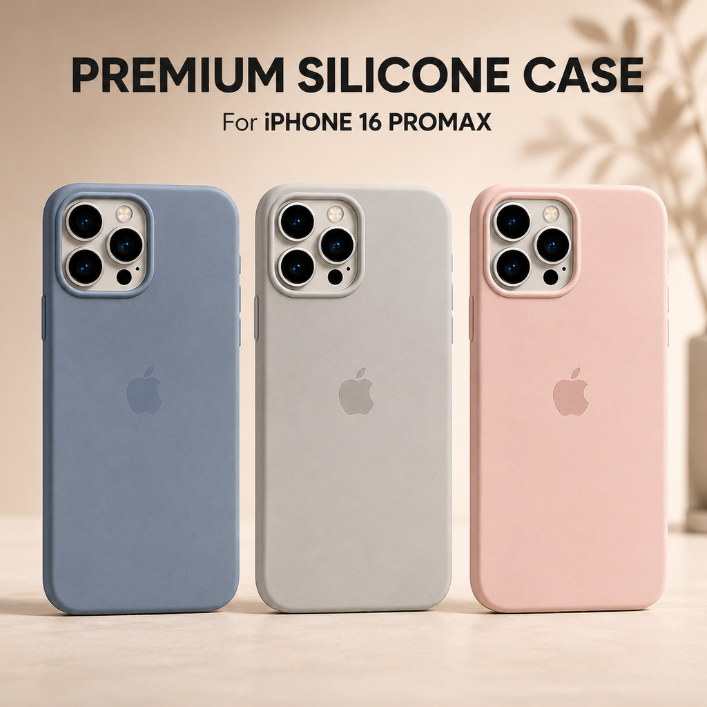 iPhone 16 Pro Max Silicone Case – Stylish Protective Back Cover
