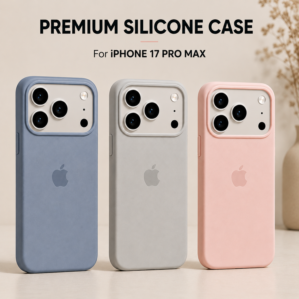 iPhone 17 Pro Max Silicone Case – Stylish Protective Back Cover