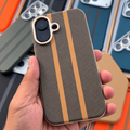 iPhone 17 Woven Texture Premium Leather Case – Stylish & Protective